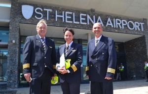 This is a routine exercise for new air services, and part of the preparations for introducing an air service on a new route.(Pics St. Helena Gov)