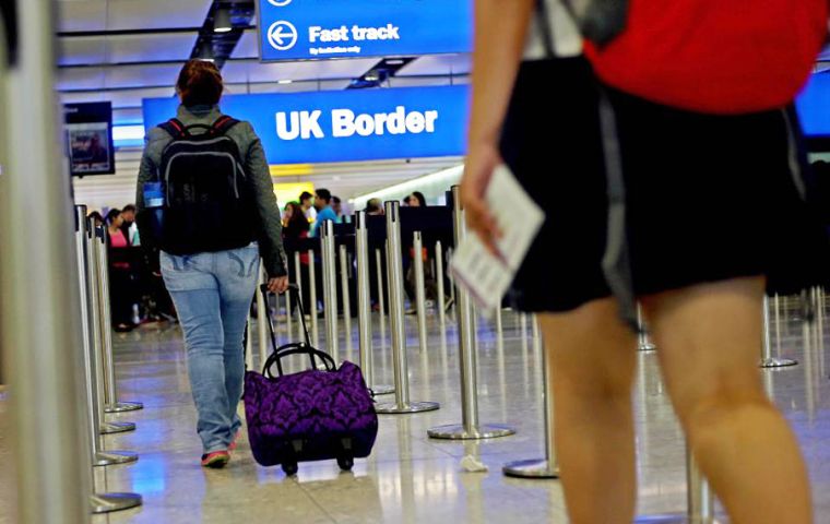 The rise comes as ONS figures showed a fall in net migration, partly due to a rise in EU nationals leaving the UK.