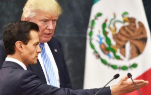 Mexico City release was in apparent response to provocative tweets by President Trump in which he argued that Mexico and Canada were being “very difficult”