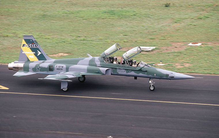 One of the options considered is renting two to four F 5 Northrop fighters from Brazil, to be manned by Argentine pilots which have experience in such aircraft