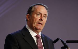International Trade Secretary Liam Fox, said the UK would not be blackmailed into doing a deal on money in order to open discussions on trade.