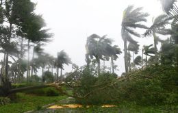 Maria’s 255 kilometer per hour winds had already roared into the eastern Caribbean island of Dominica on Tuesday