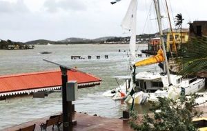 Hours earlier, Maria barreled through the US Virgin Islands' St Croix as a category five storm, sustaining winds of up to 281km/h.