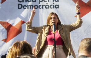 Carme Forcadell, the speaker of Catalonia’s regional parliament, told a Barcelona crowd: “I ask you to go out and vote. Vote for the future of Catalonia.”