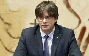 Catalan leader Carles Puigdemont said on Sunday that the Spanish region has won the right to statehood following the contentious violent referendum