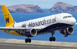 Monarch Airlines operated services from Gibraltar to Gatwick, Manchester, Luton and Birmingham.