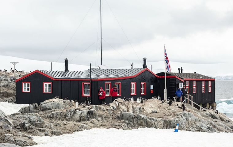  Port Lockroy on Goudier Island, was home to explorers and whalers before becoming the first permanent British base established on the Antarctic Peninsula.