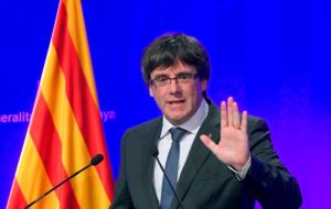 At a news conference on Monday, Mr Puigdemont said: “We don't want a traumatic break... We want a new understanding with the Spanish state”.