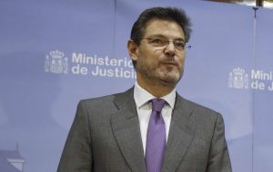 Spain's justice minister Catalá warned that any declaration of independence could allow the national government to intervene in the running of an autonomous region.