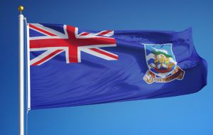 We have our own flag. The union flag in its corner acknowledges our historic, cultural and continuing links with Britain