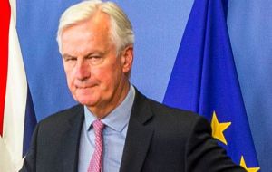 Barnier suggested UK would have to clarify its position on what it would pay to settle its obligations, if talks were to have achieved “sufficient progress”