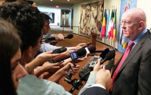  “The issue is about meddling with the internal domestic affairs of Venezuela,” Russian U.N. Ambassador Vassily Nebenzia told reporters
