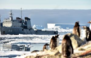 ARA Islas Malvinas will resume patrolling on 23 Jan until 26 Feb 2018 and the last leg of the season until the end of April, is scheduled to fall on to “Lautaro”.