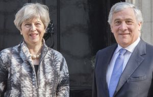 The officials said Antonio Tajani, the president of the Parliament, told political group leaders about May’s decision on Wednesday in Strasbourg