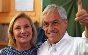 “Tonight we have achieved a great electoral result and above all because we have opened the doors which will lead us to better times,” Piñera told supporters.