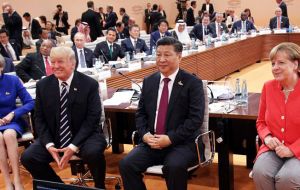 World leaders broadcast messages of support: President Xi sent an official letter, and Japan's PM Abe and Merkel conveyed their support via video address.