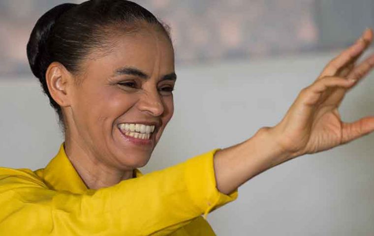Marina Silva born into a rubber-tapping community in the Amazon rainforest, was minister under former President Lula and has run in two presidential elections