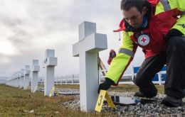 Darwin cemetery in the Falklands will in the near future have 88 crosses identified