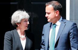  Varadkar said he had a “very good call” with May but that he reiterated the firm Irish position on issue of the border 