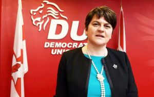 The leader of Northern Ireland’s DUP, Arlene Foster also spoke to May and a spokesman for the party said “there was still work to be done” on any border deal. 