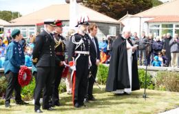 “Falkland Islanders remember those who lost their lives in the famous Battle of the Falkland Islands over a century ago”. 