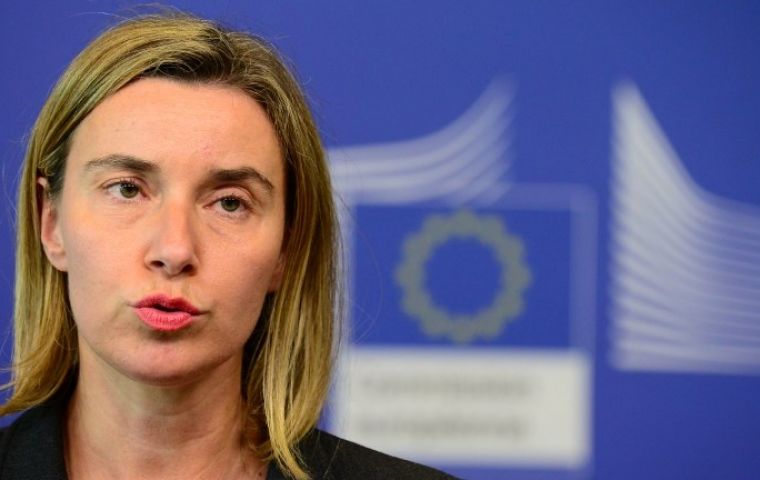 EU foreign policy chief Federica Mogherini, who chaired talks between Netanyahu and EU ministers, said no European leaders plan to adopt Trump's position