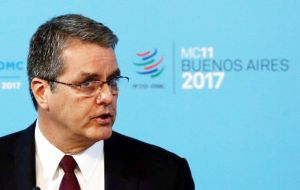  “We are disappointed. Despite our efforts, members failed to reach any significant agreements,” said WTO Director-General Roberto Azevedo. 