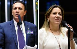 Carlos Gaguim and Dulce Miranda, lawmakers from Tocantins, are implicated in the bribery investigation, police said. 