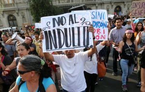 President Kuczynski decision set off street protests in Lima, and police fired tear gas and clashed with demonstrators who were marching against the pardon
