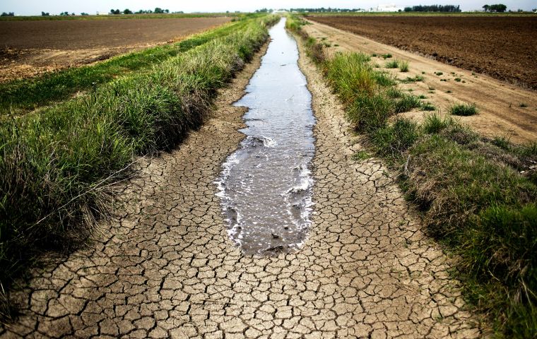 The drought in some parts of Buenos Aires province has put upward pressure on international soy prices, on supply worries. 