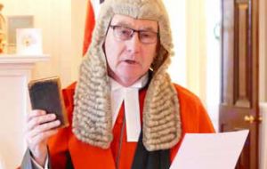 James Lewis QC commented that he was very much looking forward “to taking up the appointment of Chief Justice and getting to know the Falkland Islands”