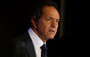 Ex kirchnerite governor Daniel Scioli, a good friend of Balcedo, who generously provided his media outlets with government publicity     