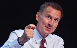 So did Health Secretary Jeremy Hunt, a frequent target of criticism over failings in the state-funded National Health Service.
