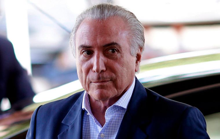 Police are investigating whether Temer took bribes in exchange for shaping the decree in a way that would benefit logistics firm Rodrimar SA