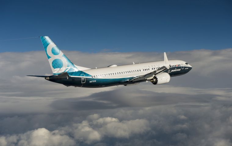 Boeing reached a new high on the 737 program as it raised production to 47 airplanes a month during the year and began delivering the new 737 MAX