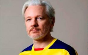 The development follows reports by the Ecuadorian press that Assange, Australian by birth, recently became an Ecuadorian citizen and was granted a passport.