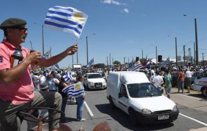 Uruguayan farmers protest