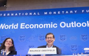 The IMF report says 120 economies accounting for three-quarters of global economic activity saw a pick-up last year. 