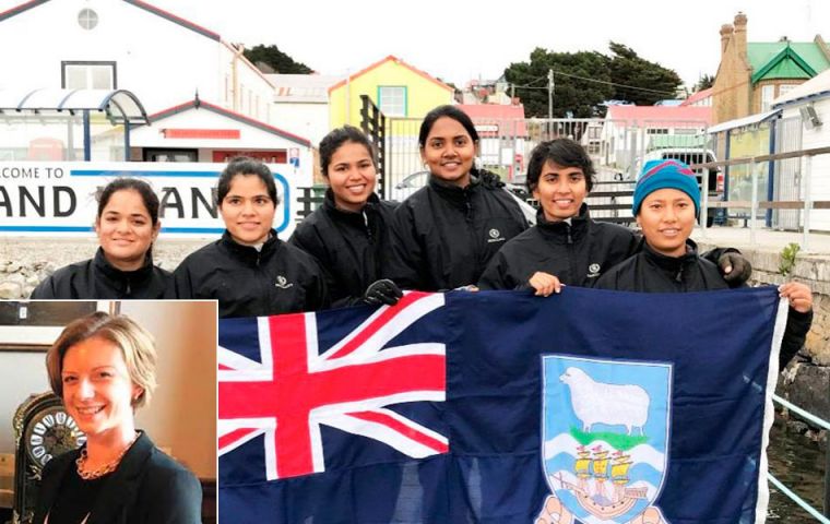 MLA Teslyn Barkman said the Falkland Islands and are looking forward to showcasing “our community and our culture during their stay with us”