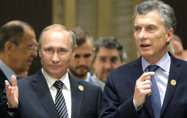 Argentina is one of Russia’s leading trade and economic partners in the region and Macri is interested in Moscow’s participation in infrastructure projects