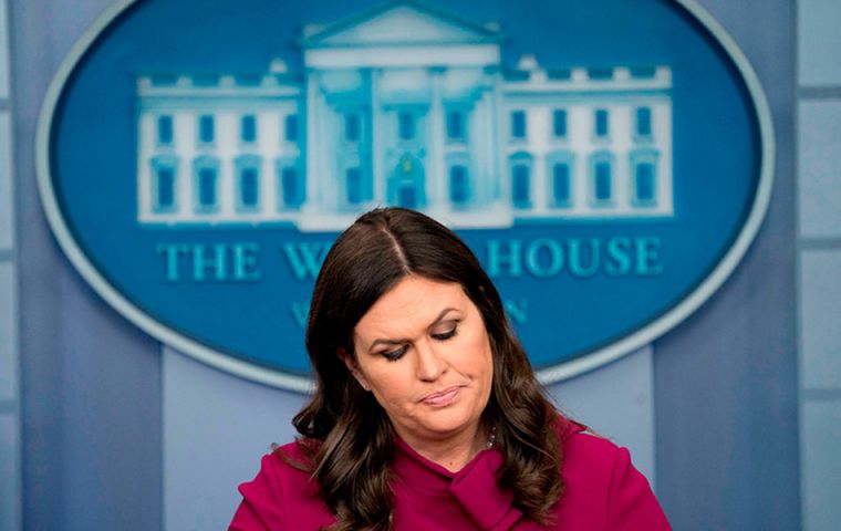 White House Press Secretary Sarah Huckabee Sanders said Trump ”stands by his previous comments” about McCabe