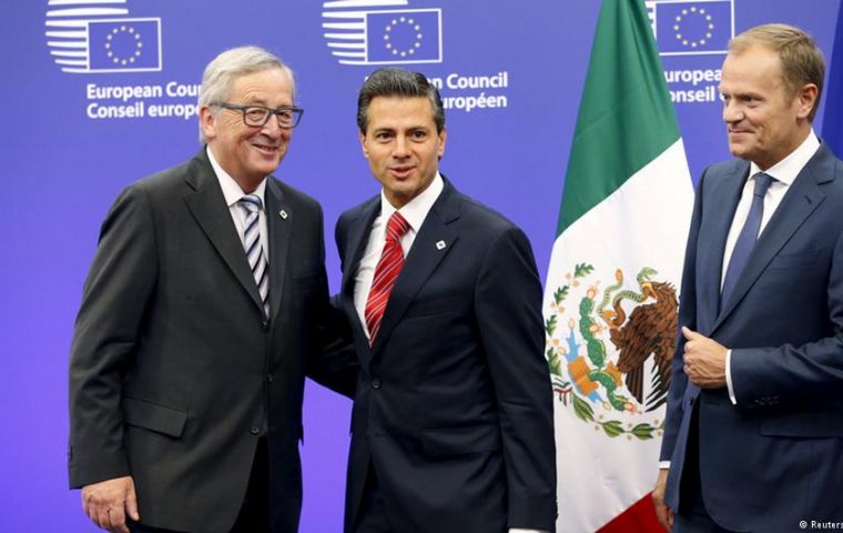 Mexican negotiators are in Brussels this week, with the two sides due to reconvene next week in Mexico. 