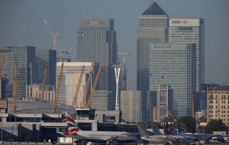 The bomb was found at George V Dock on Sunday during planned work at the east London airport. 