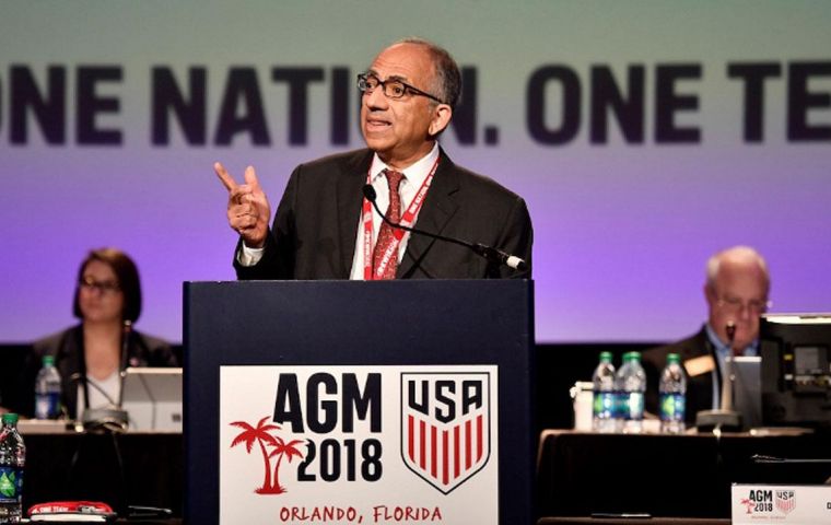 Cordeiro's mandate is to restore U.S credibility in football around the globe after the country's national team failed to qualify for the 2018 World Cup in Russia