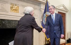The January meeting was the last attended by Chair Janet Yellen, who was succeeded by Jerome Powell.