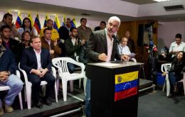 “Do not count on the Unit or the Venezuelan people to endorse what until now is only a fraudulent and illegitimate simulation of the presidential election.”