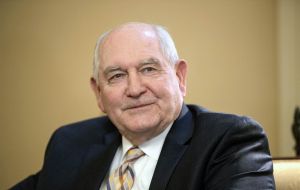 U.S. Agriculture Secretary Sonny Perdue said he does not see a threat from Brazil to U.S. corn sales to Mexico because the U.S. has the advantage of proximity