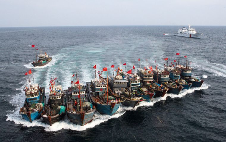 Scientists at Global Fishing Watch, that use satellite data to track fishing activity, examined some 22bn ship-location data points for 70,000 industrial fishing vessels  