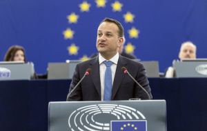 Taoiseach Leo Varadkar told the Irish parliament: “If people do not like what they see today, it is incumbent on them to come up, with alternative solutions,”