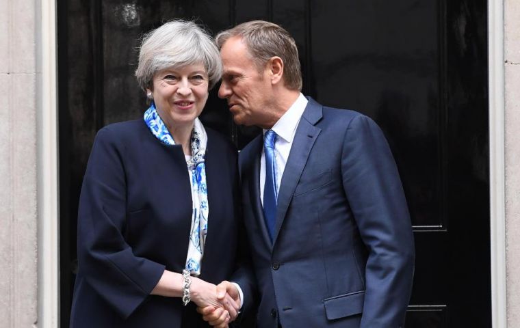Mrs May, due to chair a meeting of the cabinet before her talks with Mr. Tusk, has already pledged not to accept the draft treaty as it stands.